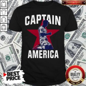 Nice USA Men's English Soccer Captain America Shirt