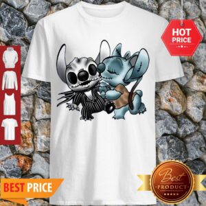 Pretty Stitch & Angel As Jack Skellington Sally The Nightmare Before Shirt