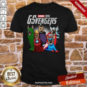 Good Marvel Avengers German Shepherd Gsvengers Shirt