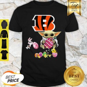 Baby Yoda Hug Cincinnati Bengals Eggs Fertility At Easter Shirt