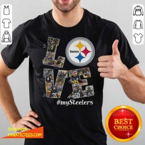 Awesome Love Pittsburgh Steelers My Steelers Signatures Shirt