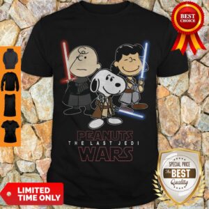 Top Snoopy Peanuts The Last Jedi Star Wars Shirt