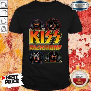 Beautiful Kiss Band Dachshund Dogs Shirt