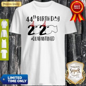 Official 44th Birthday 2020 Quarantined Coronavirus Shirt