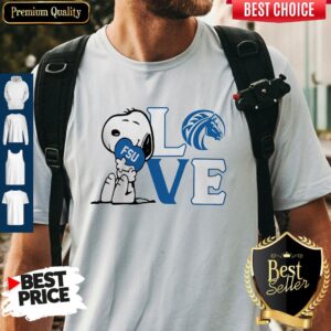 Beautiful Snoopy Love Fsu Fayetteville State University Mascot Heart Shirt