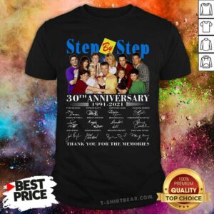 Top Step By Step 30th Anniversary Thank You For The Memories Signatures Shirt