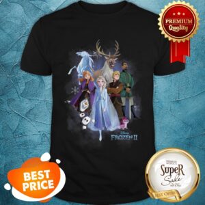 Nice Disney Frozen 2 Group Shot Walking Into Forest shirt