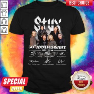 Happy Stux 50th Anniversary 1970 2020 Signatures Shirt