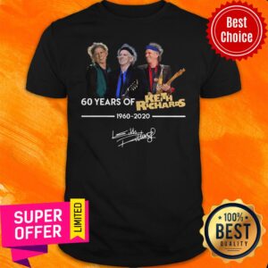 Funny 60 Years Of Keith Richards 1960 2020 Signature Shirt