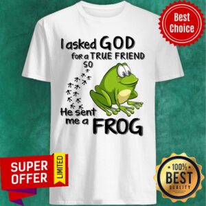I Asked God For True Friend So He Sent Me A Frog Shirt