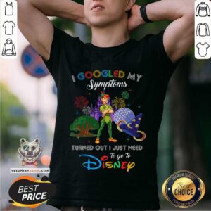 Lovely I Googled My Symtoms Disney Peter Pan Shirt