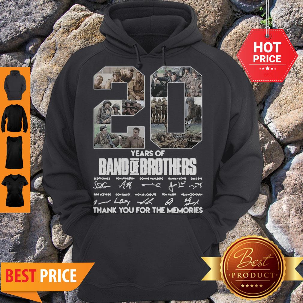 20 Years Of Band Of Brothers Thank You For The Memories Signatures Shirt
