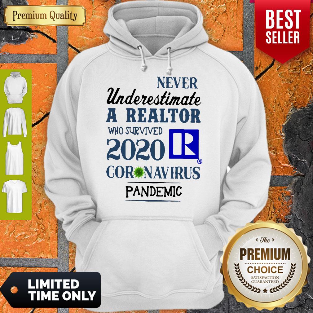 Never Underestimate A Realtor Who Survived 2020 Coronavirus Shirt