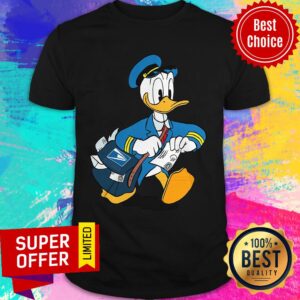 Donald Duck Mail Carrier Drawing Cartoon Shirt