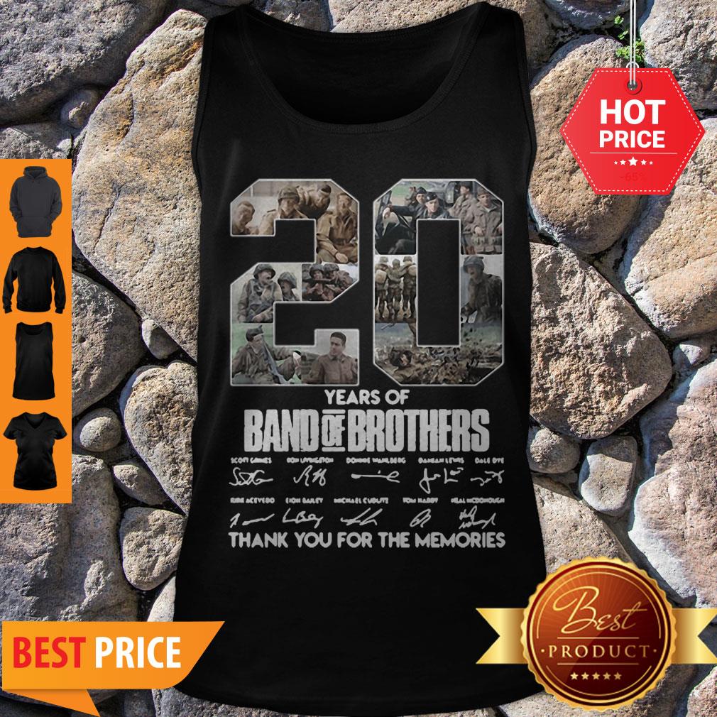 20 Years Of Band Of Brothers Thank You For The Memories Signatures Shirt
