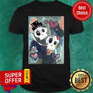 Dia De Los Muertos Paper Skull Couple Day Of The Dead Shirt