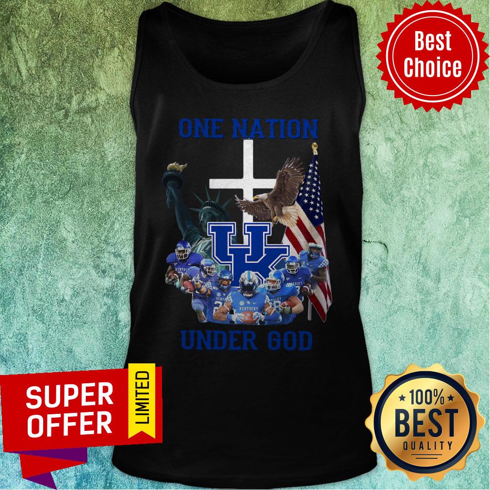 Nice Kentucky Wildcats One Nation Under God Tee Shirt