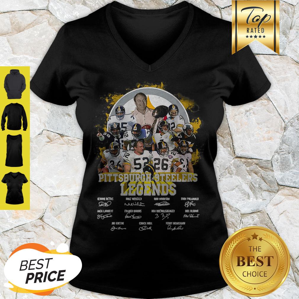 Pittsburgh Steelers Legends All Team Player Signatures Shirt