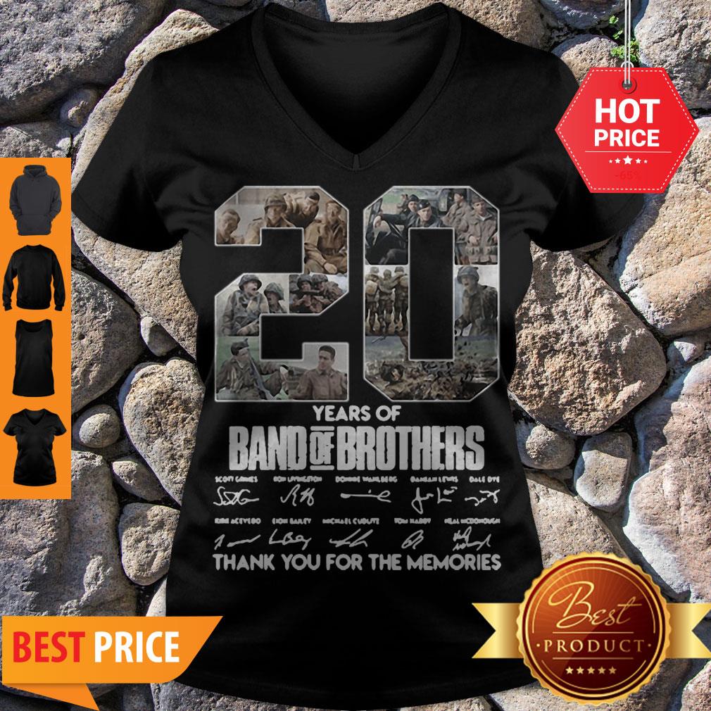 20 Years Of Band Of Brothers Thank You For The Memories Signatures Shirt