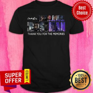 RIP Chadwick Boseman Black Panther 1977 2020 Thank You For The Memories Shirt
