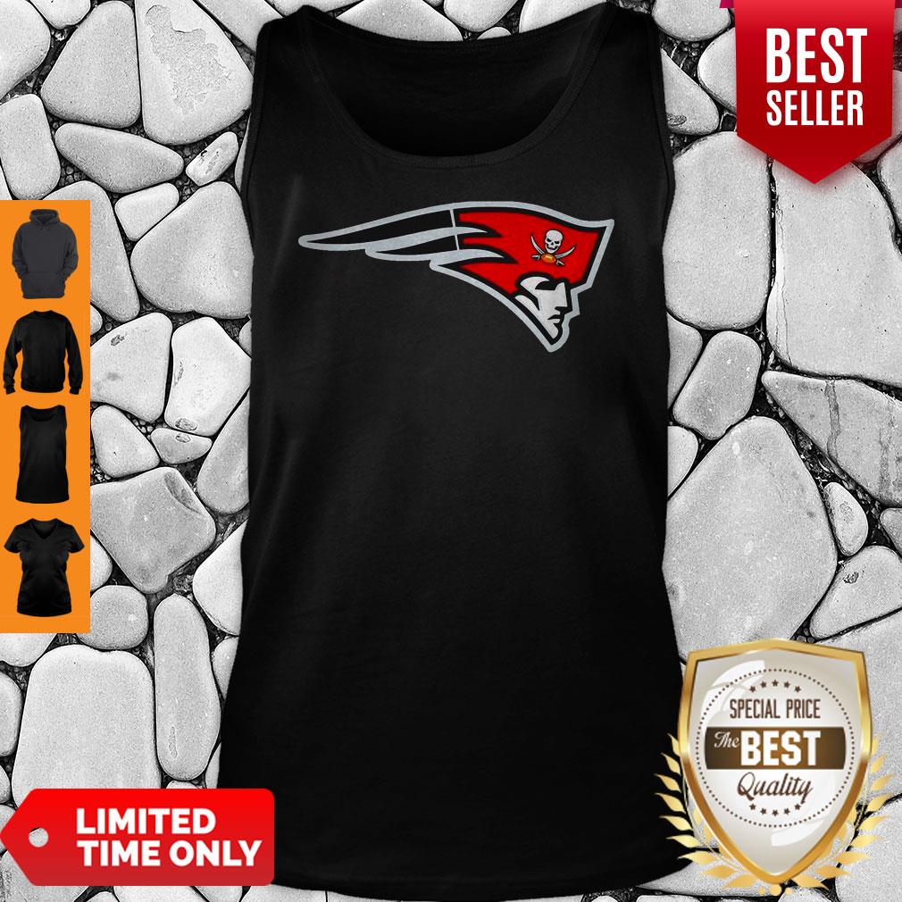 Official New England Patriots Tampa Bay Buccaneers Logo Shirt
