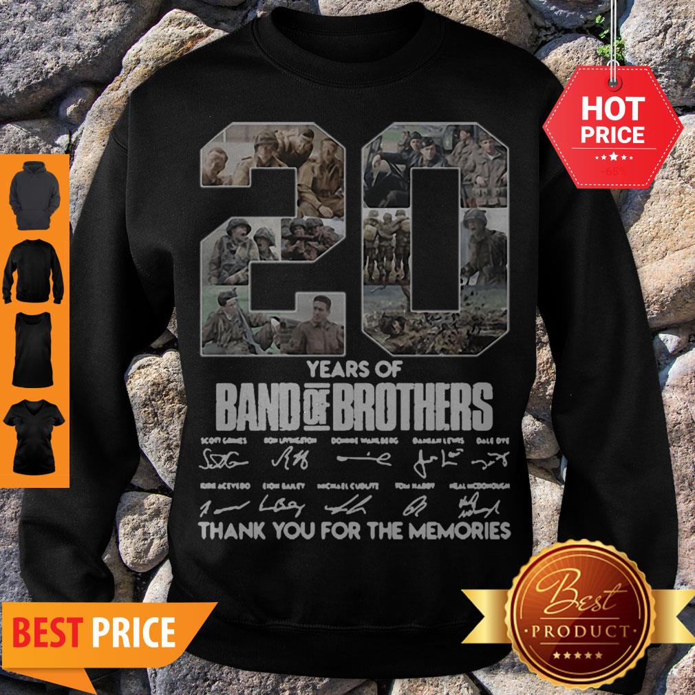 20 Years Of Band Of Brothers Thank You For The Memories Signatures Shirt