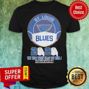 Funny St.Louis Blues Mask 2020 The Year When Shit Got Real #quarantine Shirt