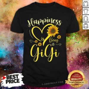 Happiness Is Being A Gigi Sunflower Heart Shirt