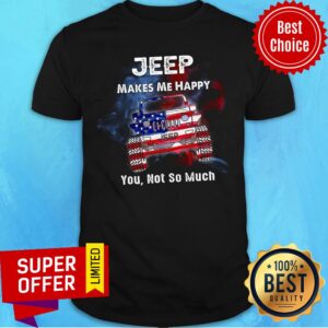 Jeep Make Me Happy American Flag Shirt