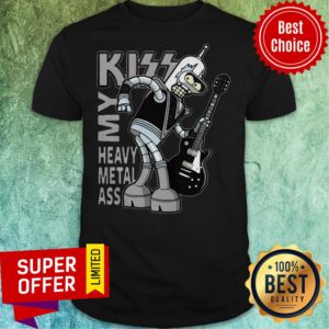 Official Bender Futurama Kiss My Heavy Metal Ass Shirt