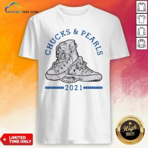 Funny Chucks And Pearls Shirt Matching Mom Daughter Shirt