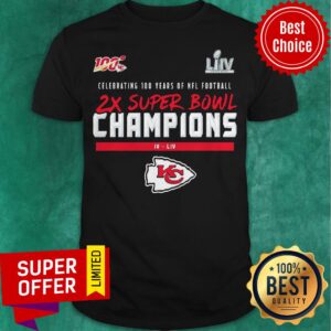 Celebrating 100 Years Of NFL Football 2x Super Bowl Champions Shirt