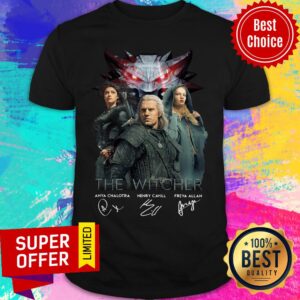 The Witcher Anya Chalotra Henry Cavill Freya Allan Signatures Shirt