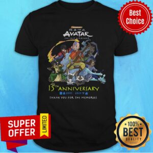 Nickelodeon Avatar The Last Airbender 15th Anniversary 2005 2020 Thank You For The Memories Shirt