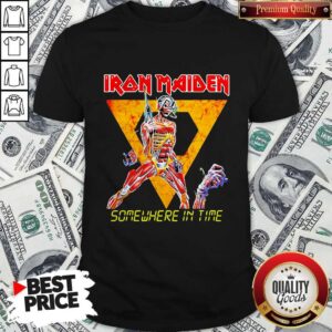 Happy Iron Maiden Band Skeleton Somewhere In Time Shirt