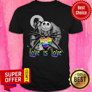 LGBT Jack Skellington Pride Love Is Love Shirt