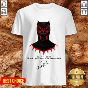 Thank You For The Memories Chadwick Boseman Black Panther Rip 1977-2020 Shirt