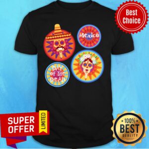Mexico Day Of The Dead Sugar Skull Couple Shirt