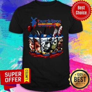 Happy Horror Character Dutch Bros Coffee Shirt