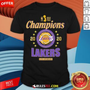 2020 Los Angeles Lakers National Basketball Association Champions Shirt