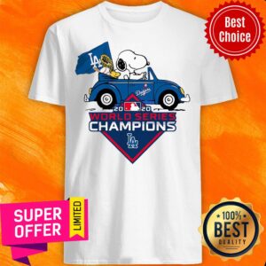 Snoopy And Woodstock Los Angeles Dodgers 2020 World Series Champions Shirt