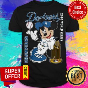 Los Angeles Dodgers Mickey Mouse Champions 2020 World Series Shirt