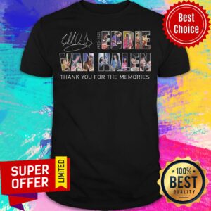 Eddie Van Halen 1955-2020 Thank You For The Memories Signature Shirt