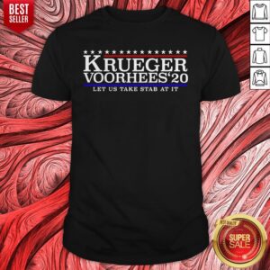 Top Krueger Voorhees 20 Let Us Take Stab At It Shirt