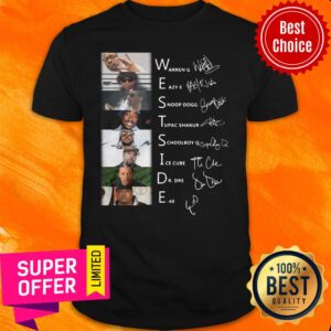 Top West Side Warren G Eazy E Snoop Dogg Signatures Shirt