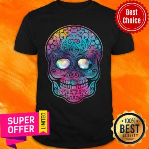 Watercolor Sugar Skull Day Of The Dead Shirt