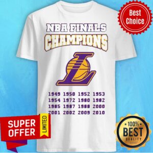 Awesome Los Angeles Lakers NBA Finals Champions 1949-2020 Shirt