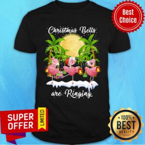 Flamingo Christmas Bells Are Ringing Shirt