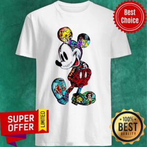Colorful Disney Characters Mickey Mouse Shirt