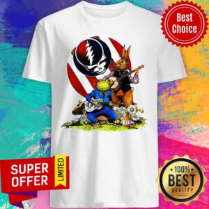 Premium Grateful Rabit And Frog Play Banjo Deadhead Shirt